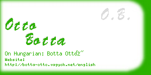 otto botta business card